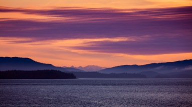 Sunset in the Inside Passage